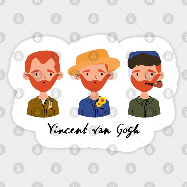 Van Gogh Sticker by Creotumundo